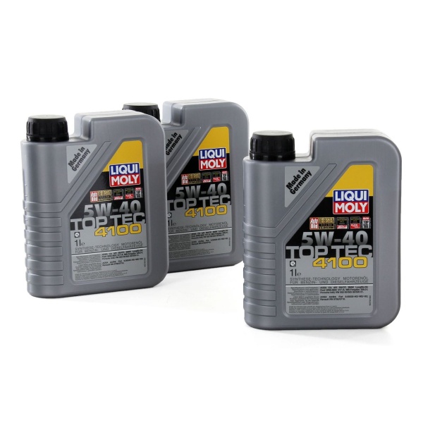 Set 3 Buc Ulei Motor Liqui Moly Top Tec 4100 5W-40 1L 9510